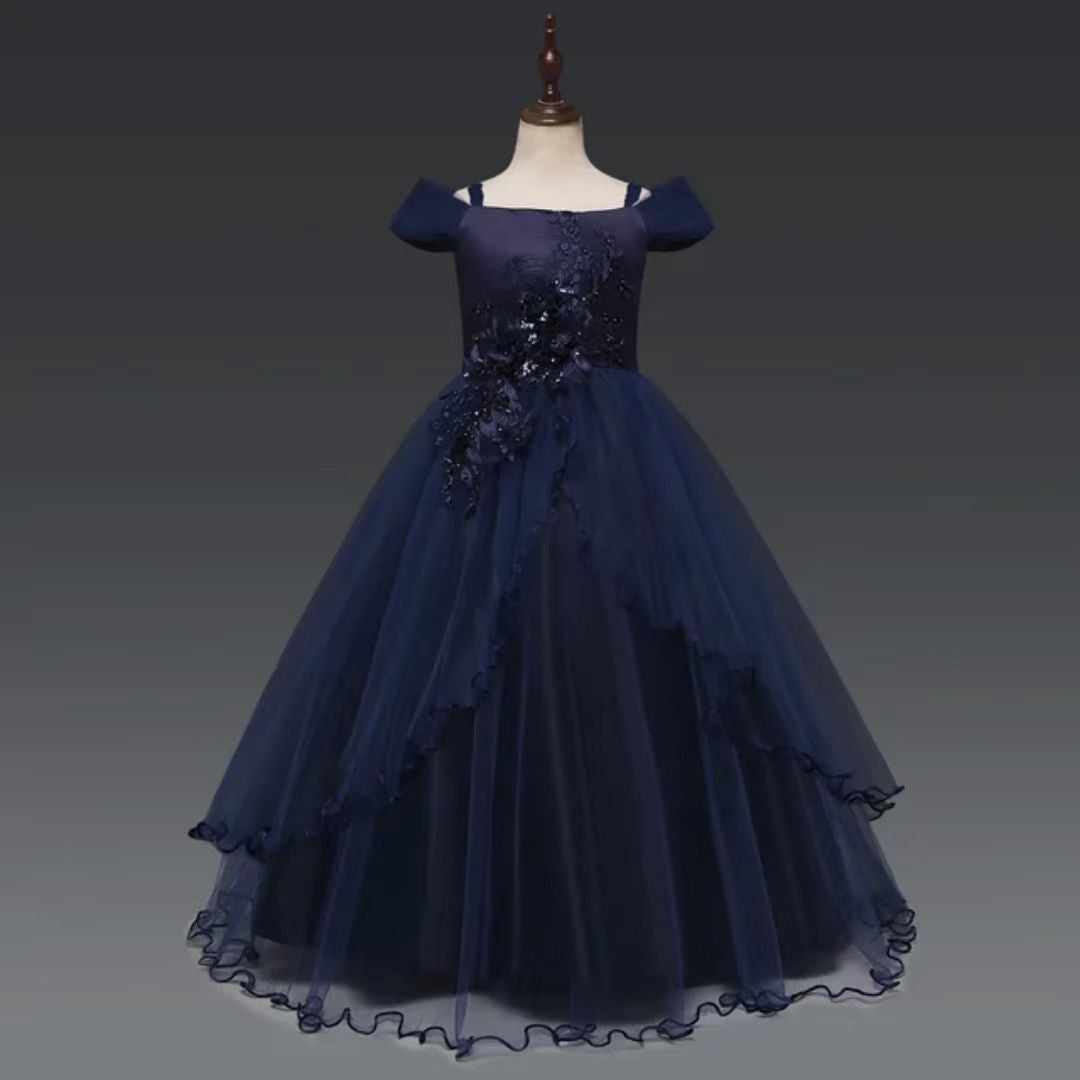 Girls Princess Long Gown Bangladesh original imported elegant long party gown for kids