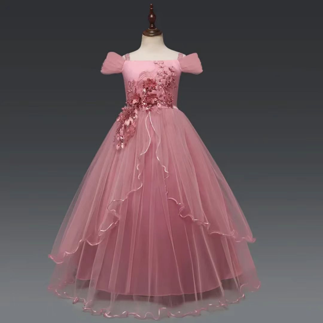 Girls Princess Long Gown Bangladesh original imported elegant long party gown for kids