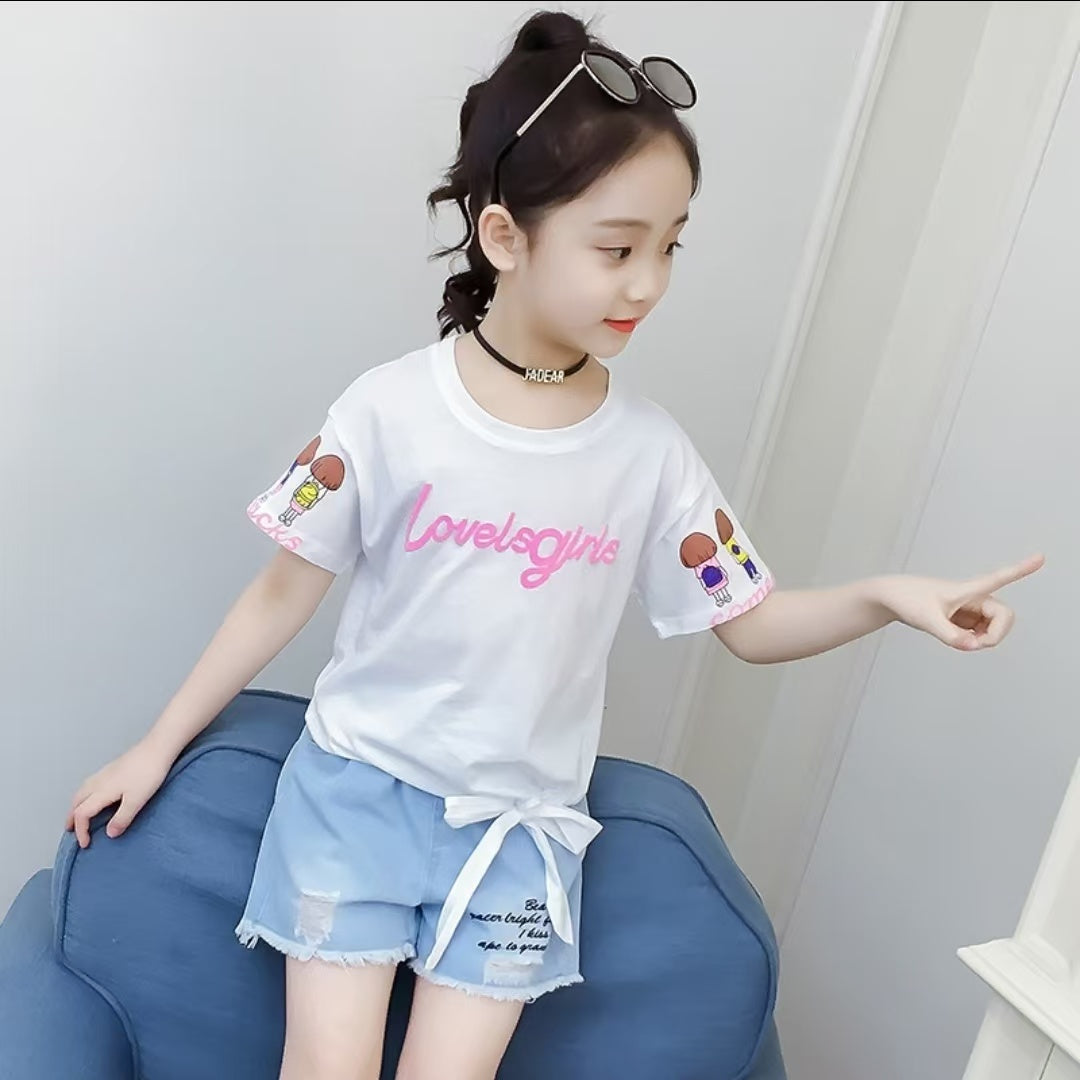 Girls Western Dress Set Bangladesh - Original Imported Stylish Kids Outfit