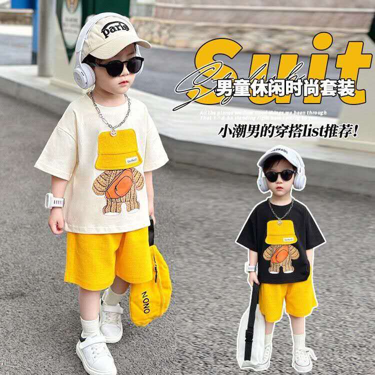 Summer Children's Thin Short-sleeved Casual Set, Cool Summer Clothes (Available)
