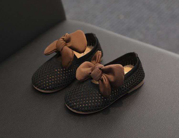Summer New Children's Shoes Fashion Soft Bottom Baby Breathable Little Princess Hole Mesh Shoes (Available)