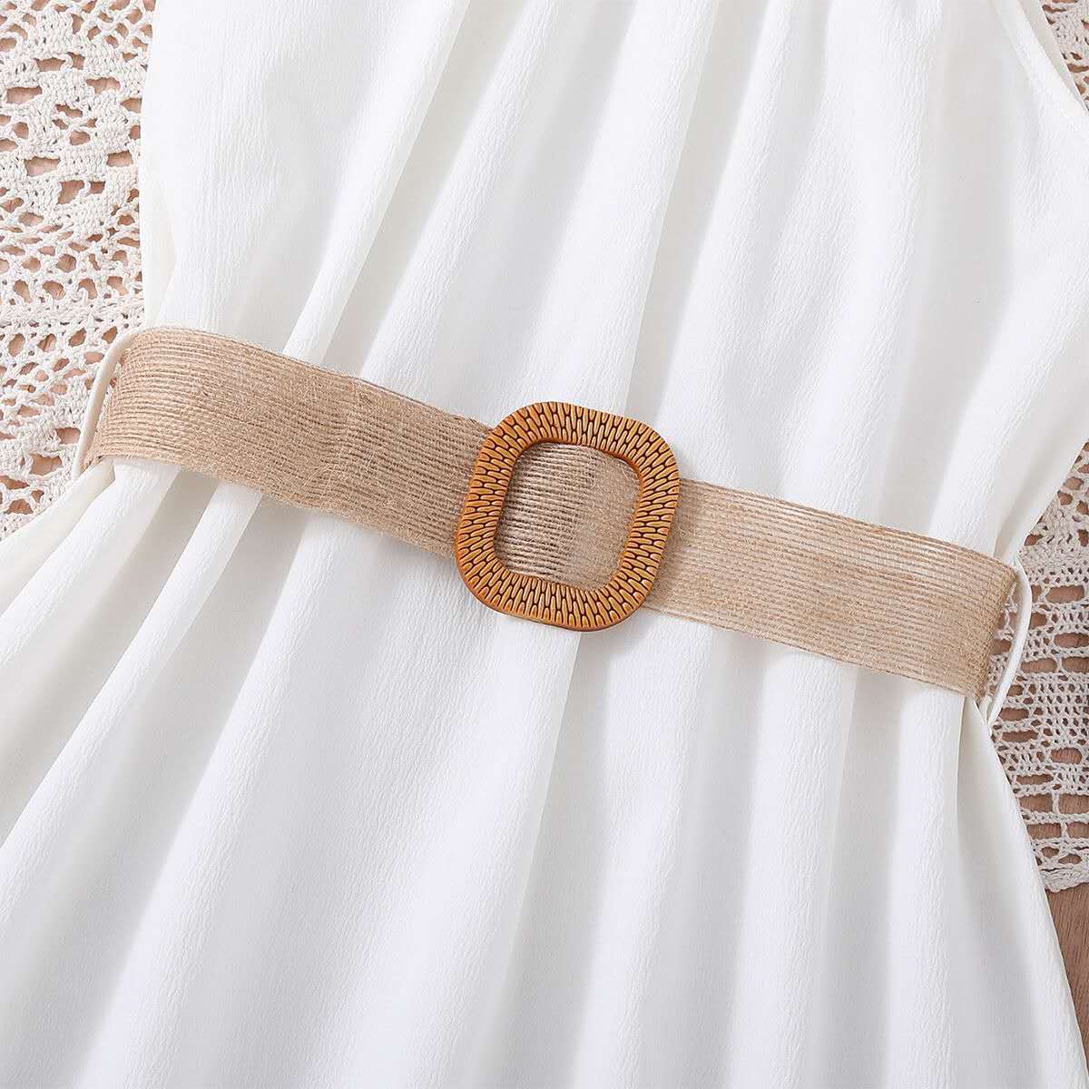 Girls halter dress Bangladesh summer long party dress with belt for teenage girls fashion outfit