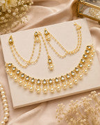 Traditional Gold Necklace & Earring Set