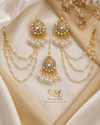 Luxury Golden Necklace & Earring Set