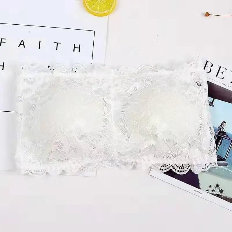 Tube Top Wireless BH Soft Seamless Bandeau Lace Bralette Bra (Available)
