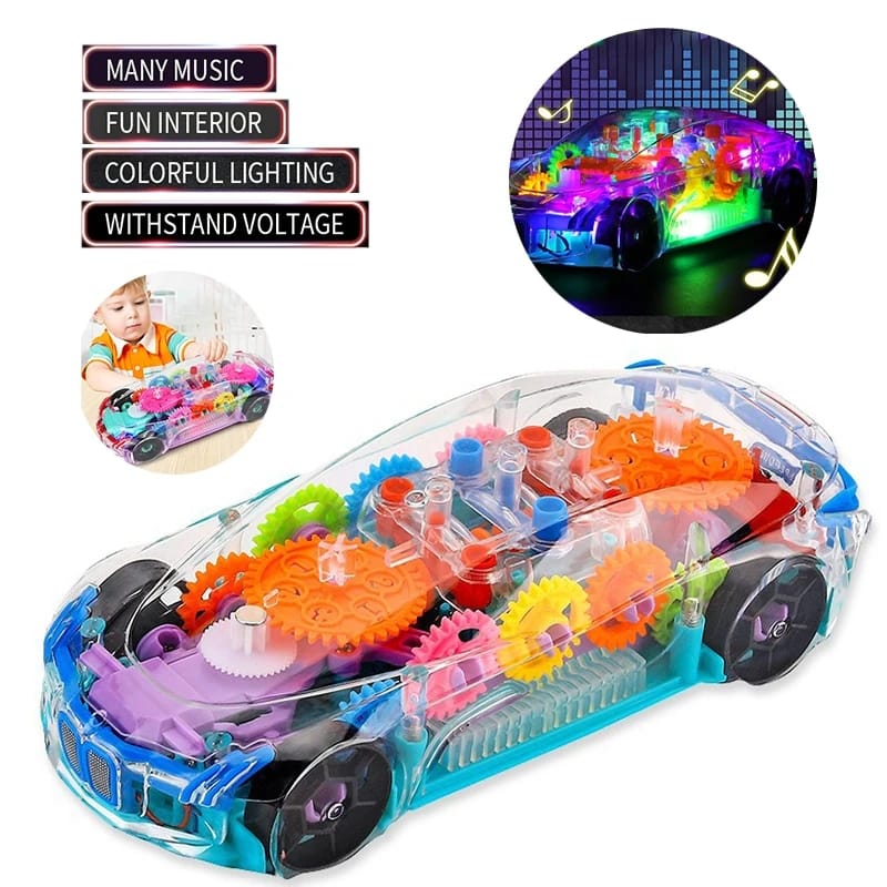Musical lighting car Bangladesh kids LED light and sound moving toy car educational fun toy