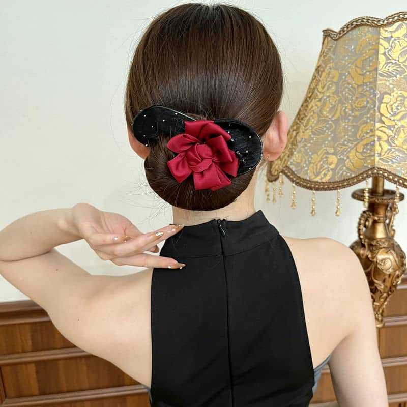 Simple head flower hair with flower buds (Available)