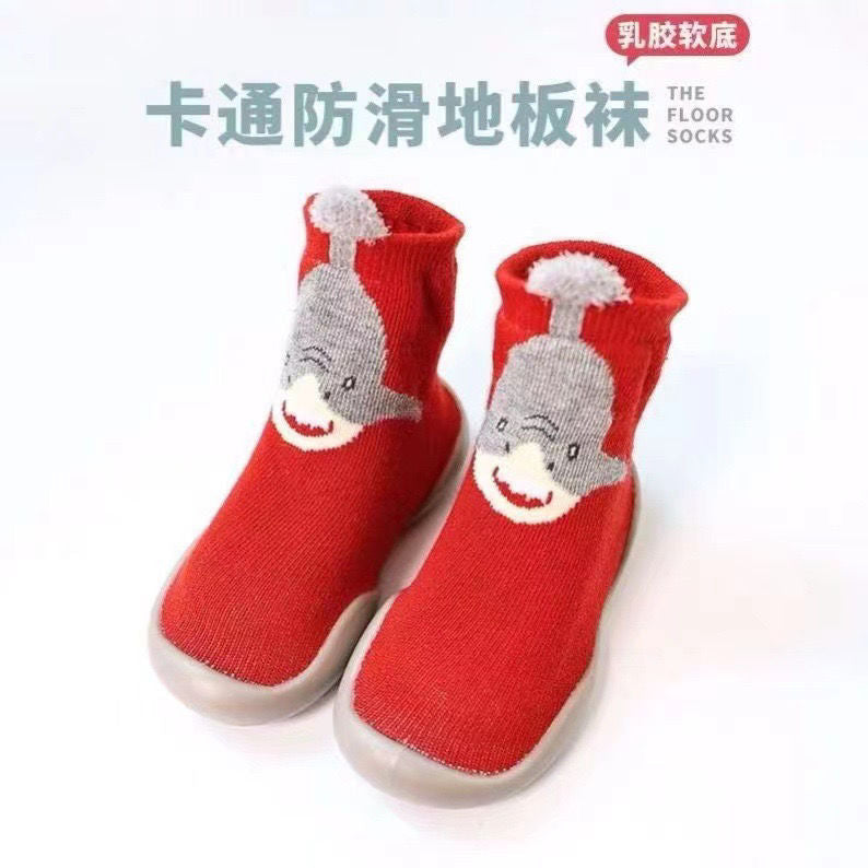 Cute cartoon animals toddler baby socks shoes (Available)