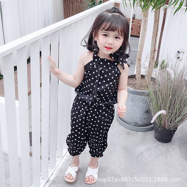 Children's Summer Korean Style Sleeveless Two-piece Set (Available)
