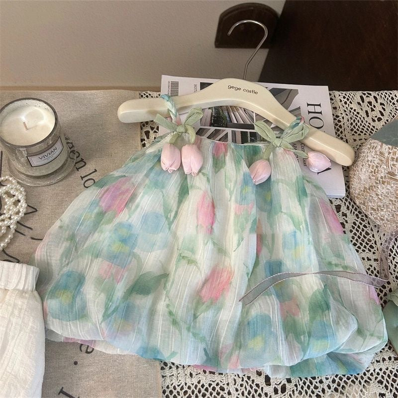 Camisole Bud-waisted Shorts Two-piece Set Dress Suit (Available)