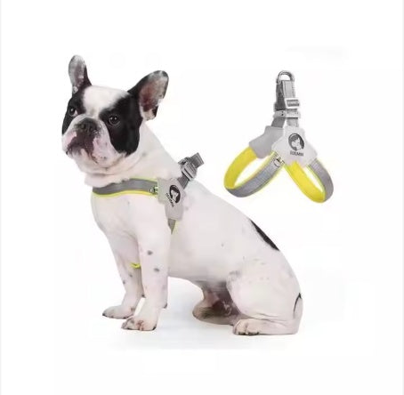Pet Dog Cat Harness, Pet Harness With Leash Group, Adjustable Puppy Harness Comfortable Reflective Easy Control Dog With Leather