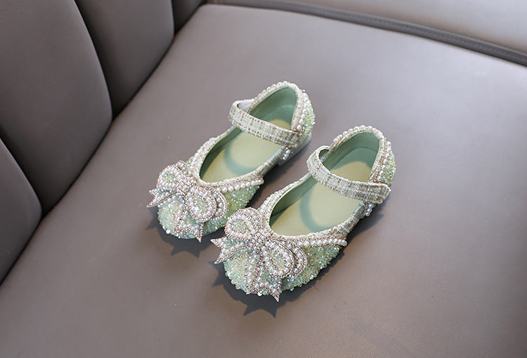 Bow Baby Princess Children's Single-layer Shoes (Available)