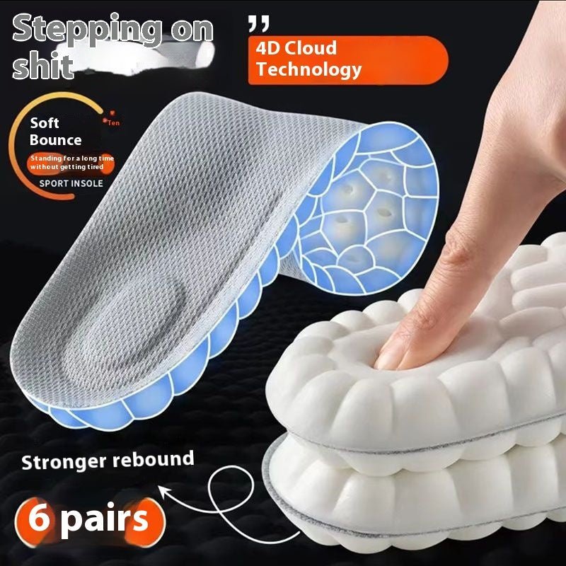 Anti Odor Sweat Absorbing Breathable High Elasticity Insole (Available) - Mom & Kids