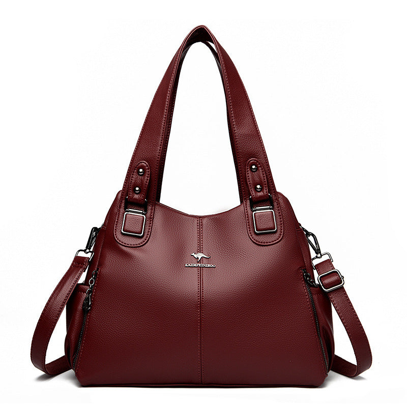 Women Large Capacity Shoulder Bag Fashion Elegant Crossbody Tote Bag Vintage Style Bangladesh