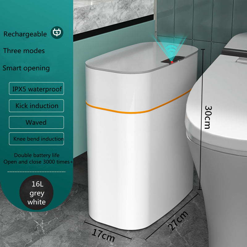 Smart Sensor Trash Can with automatic touchless lid for kitchen bathroom bedroom and office