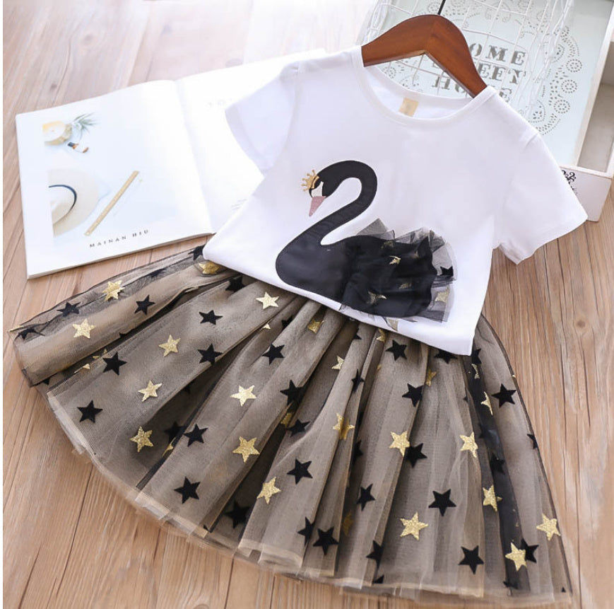 Girls' Summer Suits Princess Dress