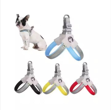 Pet Dog Cat Harness, Pet Harness With Leash Group, Adjustable Puppy Harness Comfortable Reflective Easy Control Dog With Leather