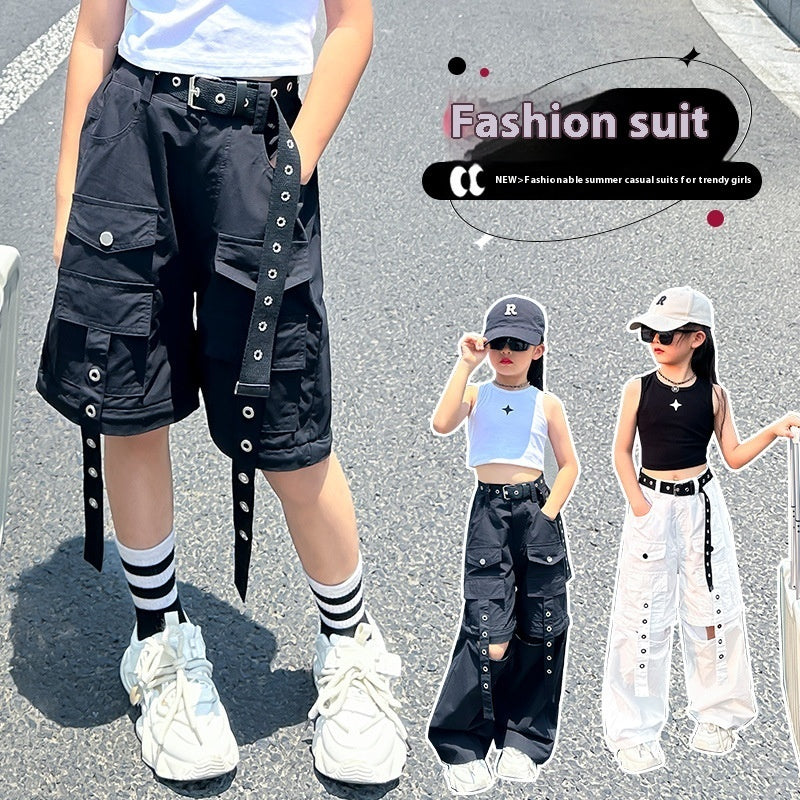 Da Tong's Stylish And Simple Detachable Work Pants