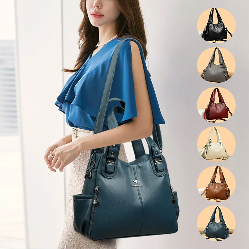Women Large Capacity Shoulder Bag Fashion Elegant Crossbody Tote Bag Vintage Style Bangladesh