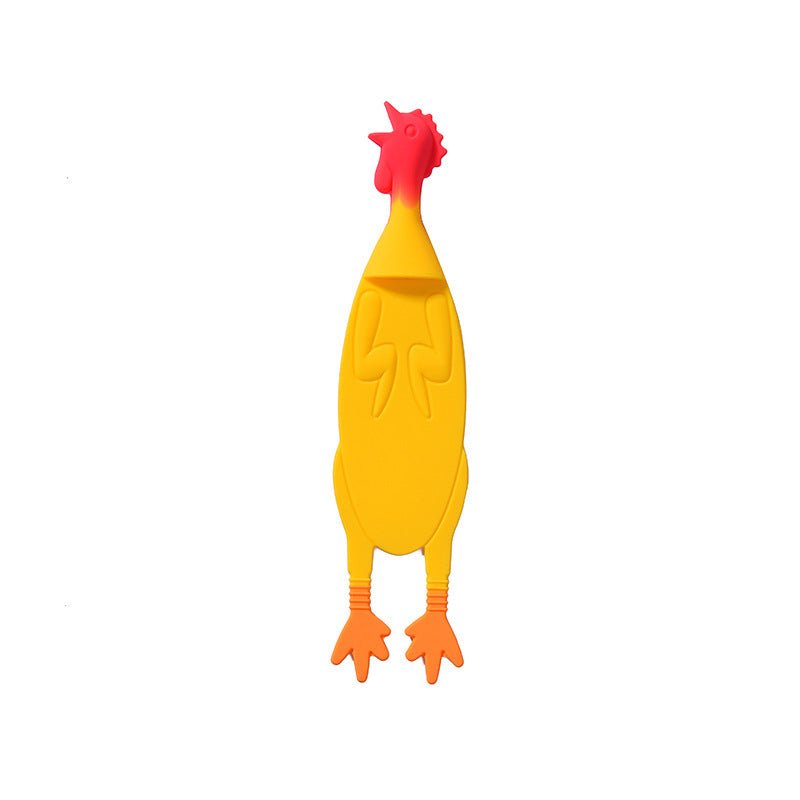 Creative Silicone Screaming Chicken Reading Bookmark (Available) - Mom & Kids