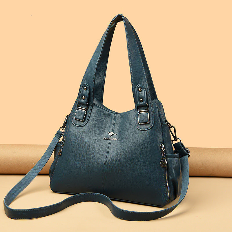 Women Large Capacity Shoulder Bag Fashion Elegant Crossbody Tote Bag Vintage Style Bangladesh