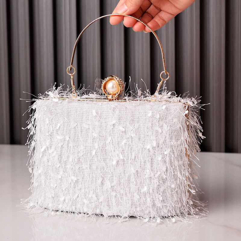 Tassel party handbag Bangladesh luxury designer square crossbody shoulder evening bag women fashion