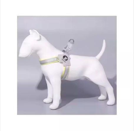 Pet Dog Cat Harness, Pet Harness With Leash Group, Adjustable Puppy Harness Comfortable Reflective Easy Control Dog With Leather