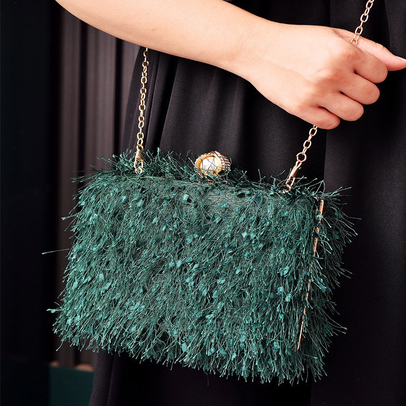 Tassel party handbag Bangladesh luxury designer square crossbody shoulder evening bag women fashion
