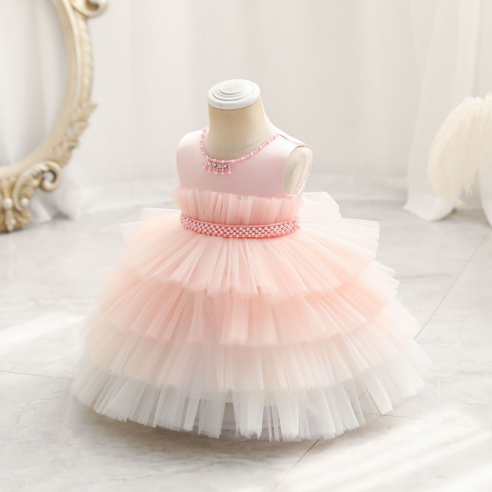 Gradient Cake Dress Children's Dress Princess Dress (Available)