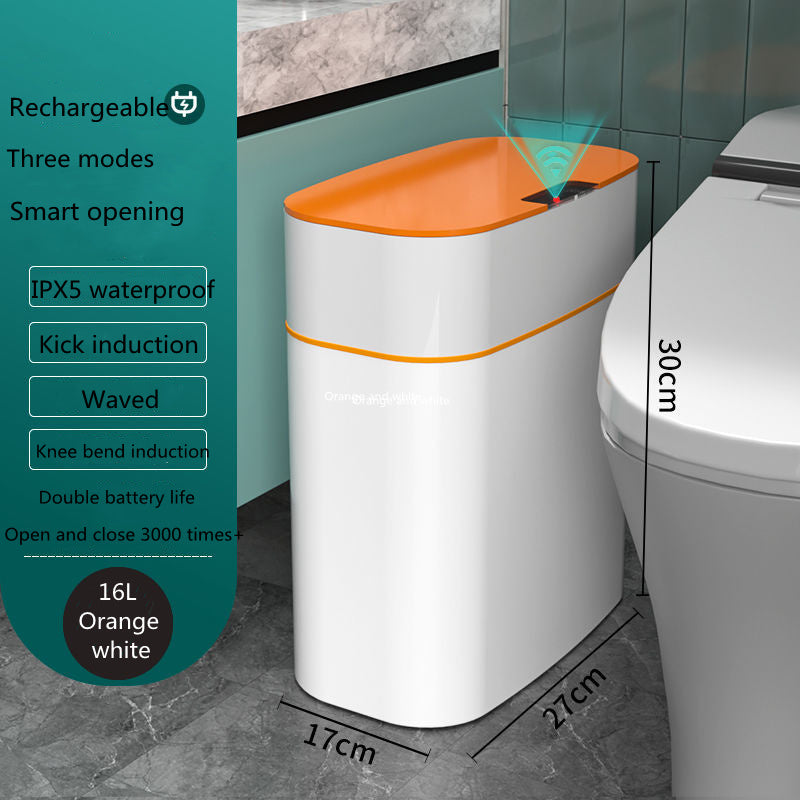 Smart Sensor Trash Can with automatic touchless lid for kitchen bathroom bedroom and office