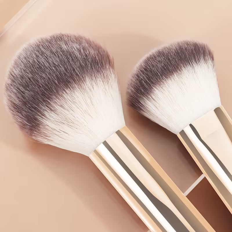 MAANGE 13pcs Premium Synthetic Hairs Makeup Brushes Soft Gentle for Foundation Eyeshadow Powder with 2pcs Air Cushion Puffs Kit