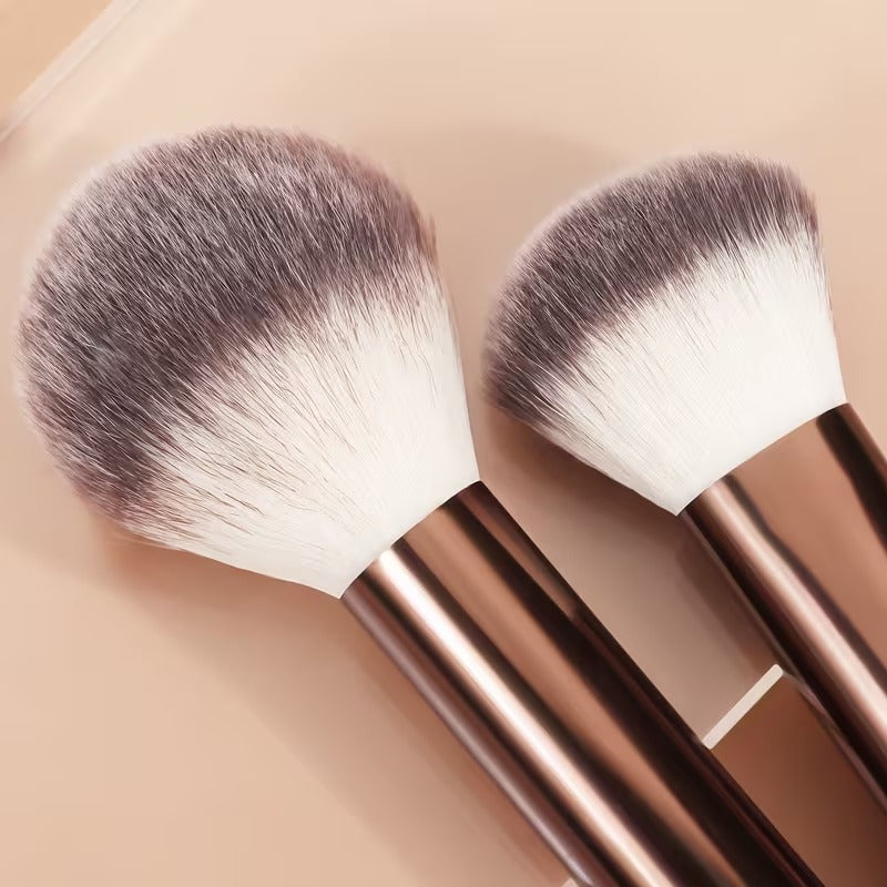 MAANGE 13pcs Premium Synthetic Hairs Makeup Brushes Soft Gentle for Foundation Eyeshadow Powder with 2pcs Air Cushion Puffs Kit