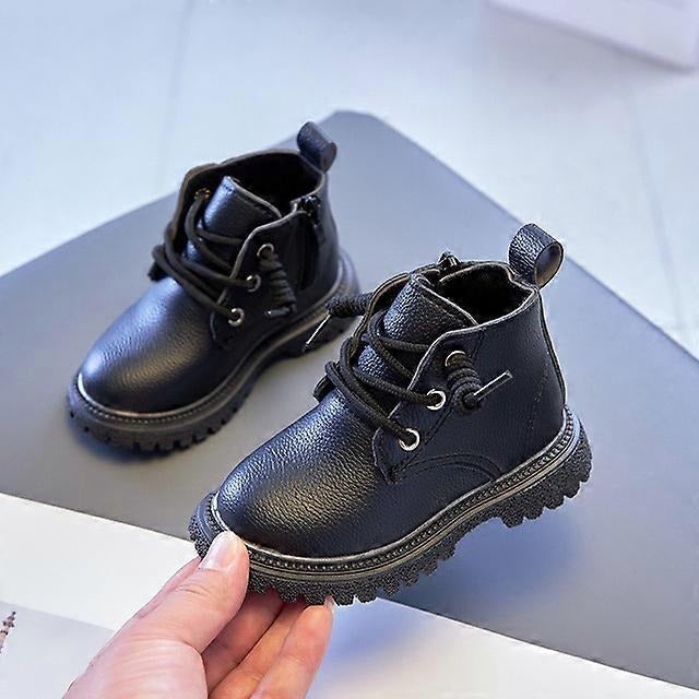 Baby Kids Short Boots Boys Shoes Autumn Winter Leather Children Boots Fashion Toddler Girls Boots Boots Kids Snow Shoes (Available)
