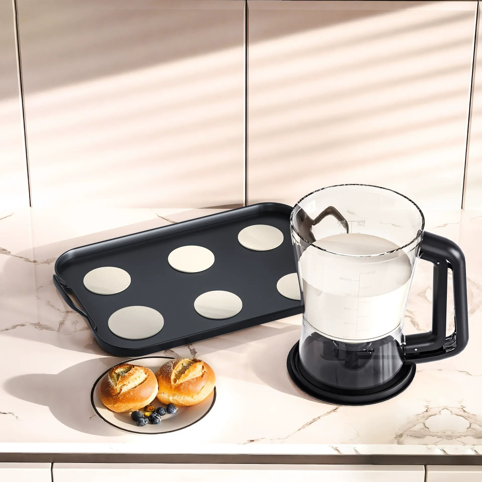 New batter dispenser batter funnel cup cake handheld dispenser measuring cup baking tool