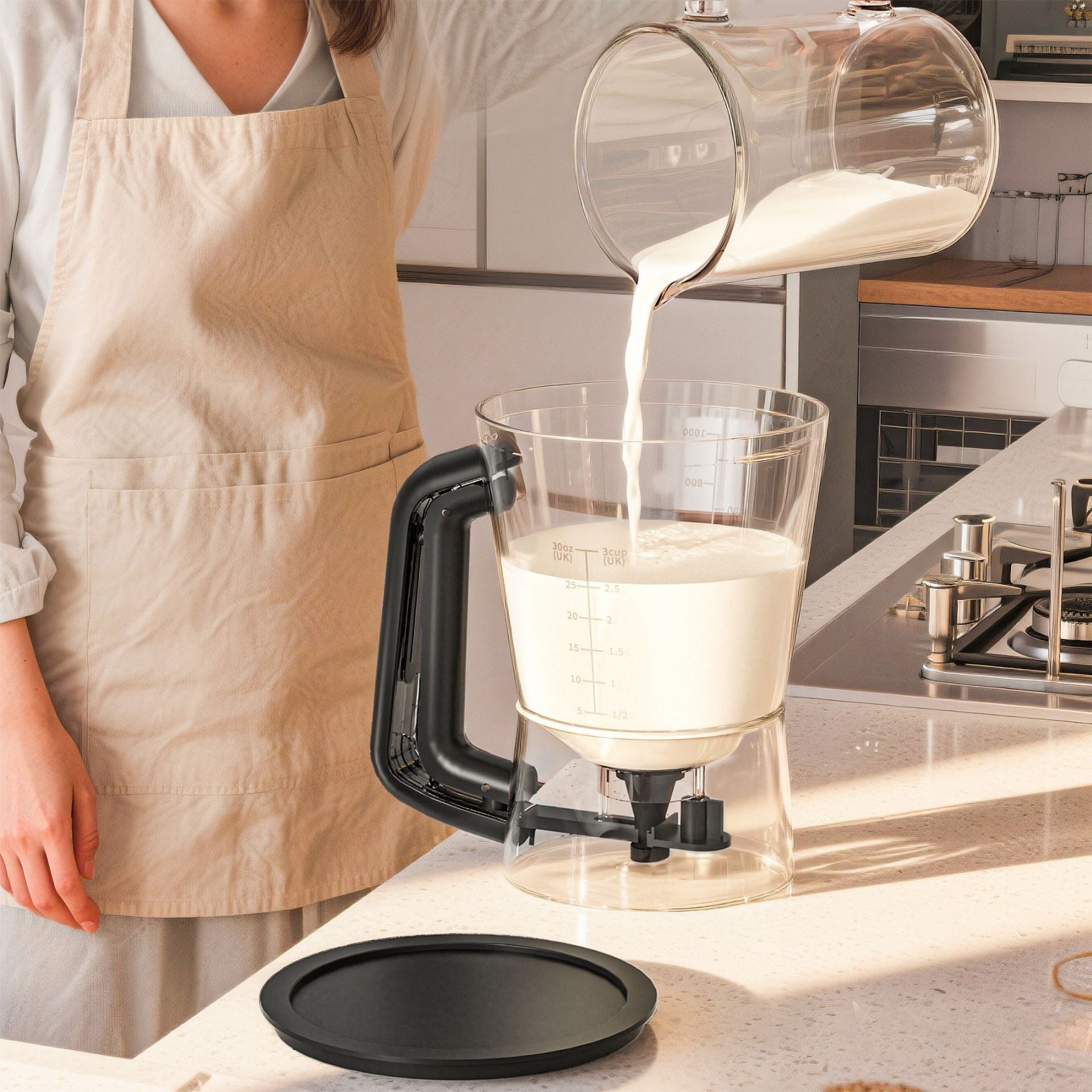 New batter dispenser batter funnel cup cake handheld dispenser measuring cup baking tool