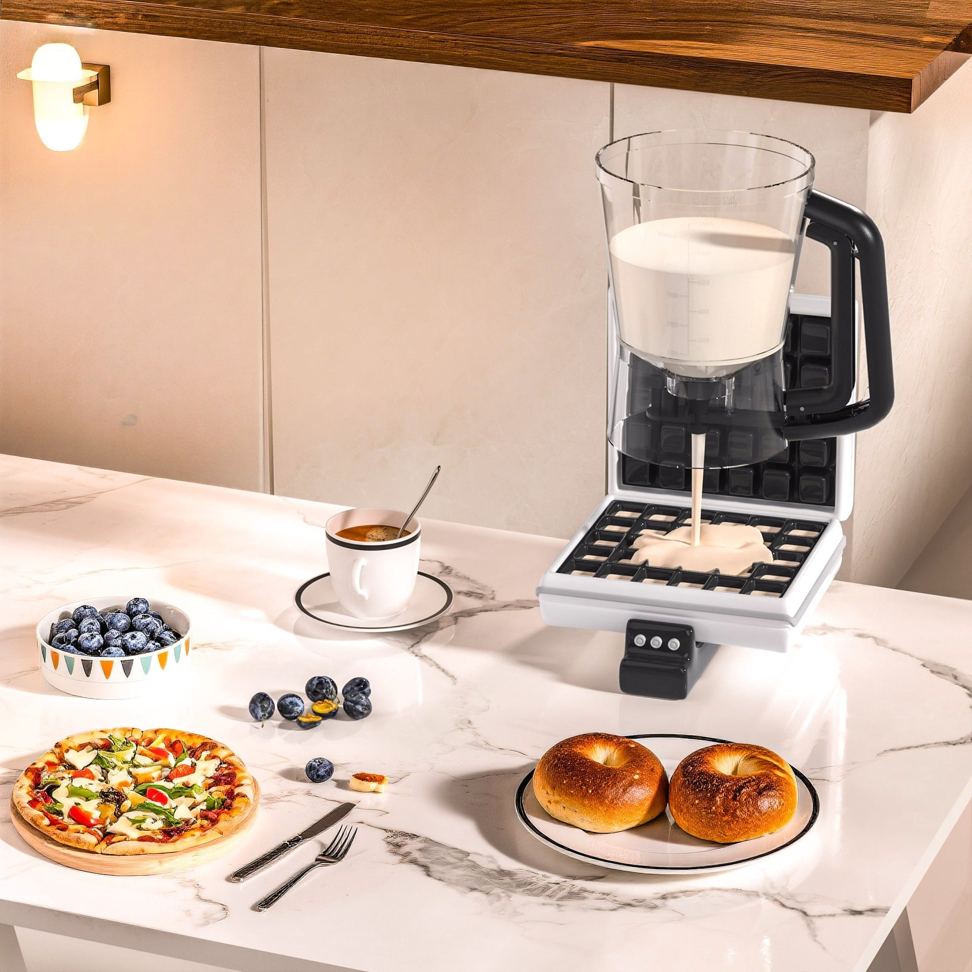 New batter dispenser batter funnel cup cake handheld dispenser measuring cup baking tool