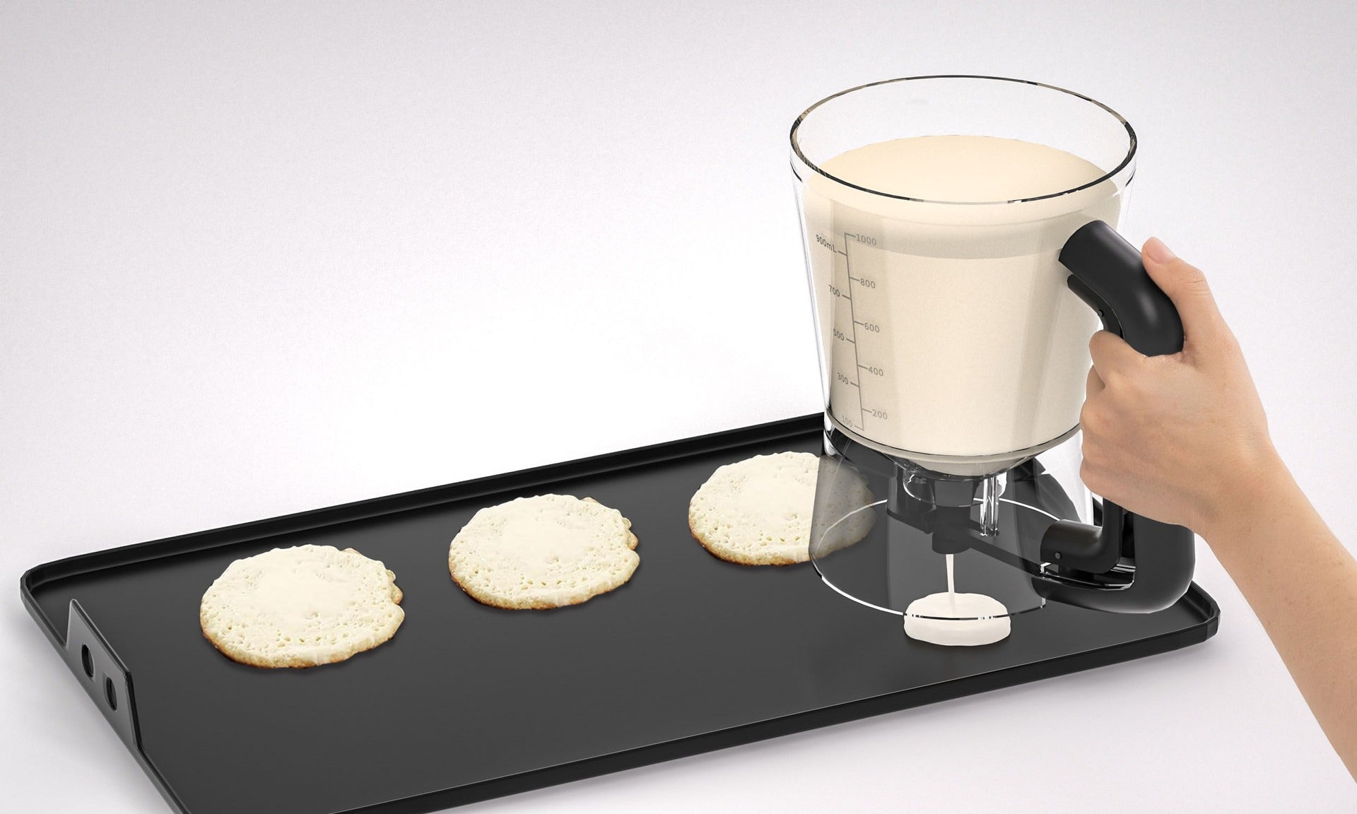 New batter dispenser batter funnel cup cake handheld dispenser measuring cup baking tool