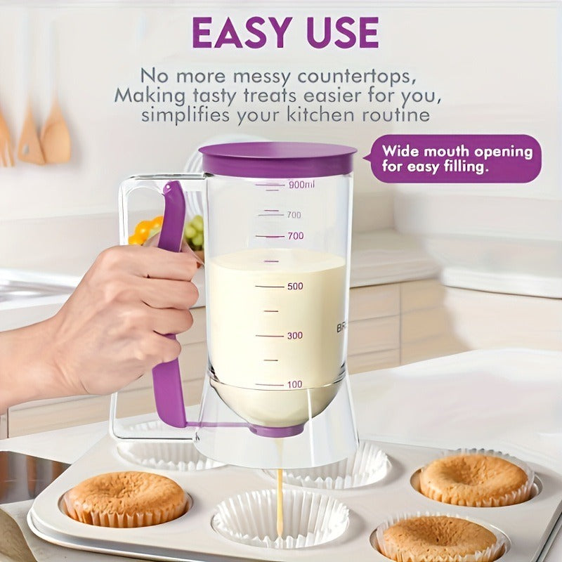 New batter dispenser batter funnel cup cake handheld dispenser measuring cup baking tool