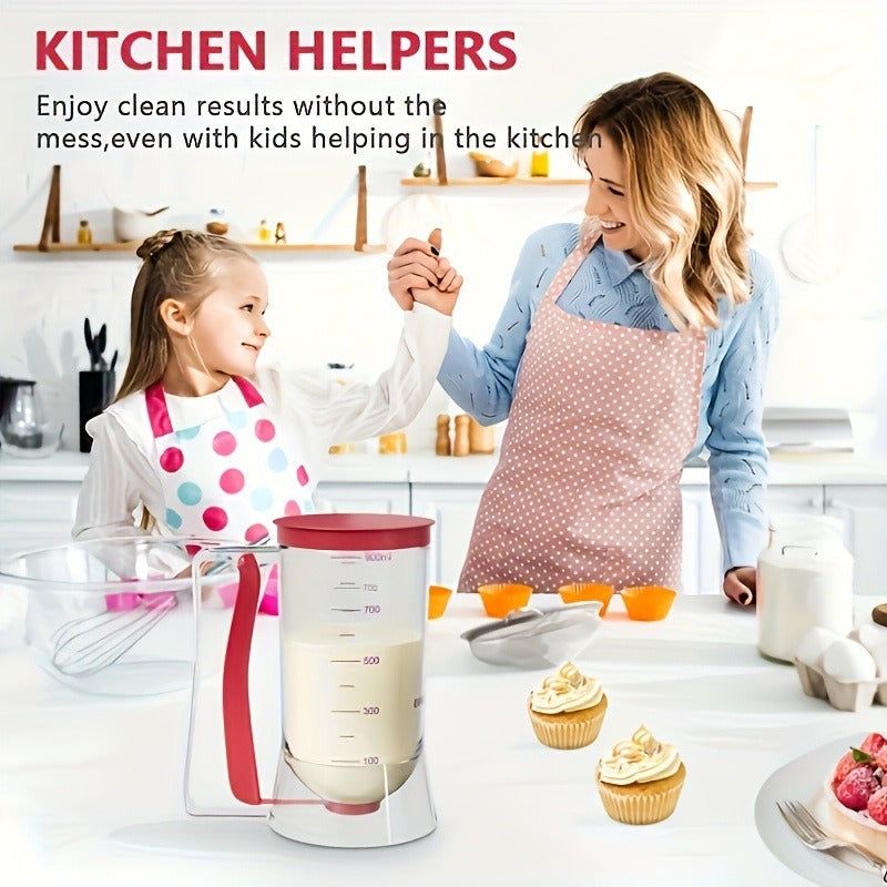 New batter dispenser batter funnel cup cake handheld dispenser measuring cup baking tool