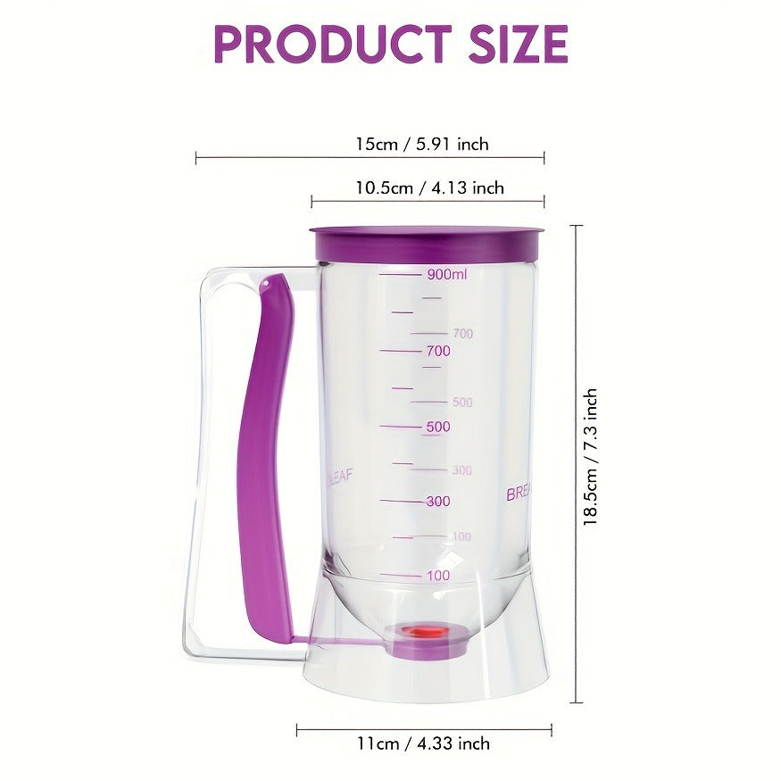 New batter dispenser batter funnel cup cake handheld dispenser measuring cup baking tool