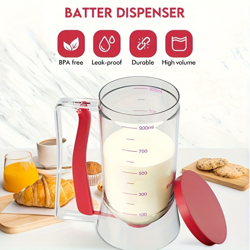 New batter dispenser batter funnel cup cake handheld dispenser measuring cup baking tool