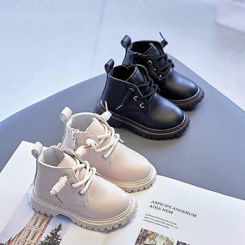 Baby Kids Short Boots Boys Shoes Autumn Winter Leather Children Boots Fashion Toddler Girls Boots Boots Kids Snow Shoes (Available)