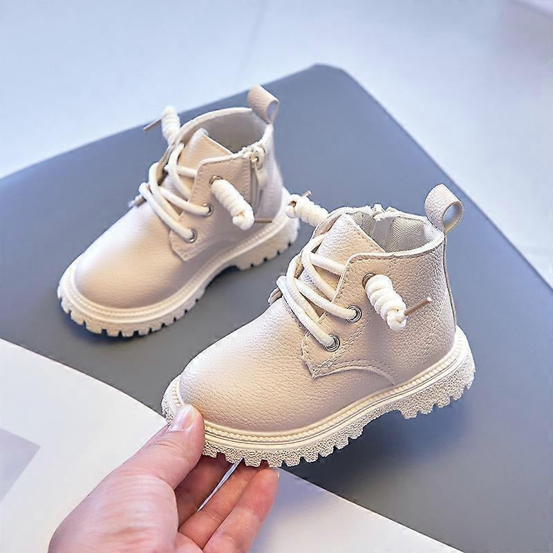 Baby Kids Short Boots Boys Shoes Autumn Winter Leather Children Boots Fashion Toddler Girls Boots Boots Kids Snow Shoes (Available)