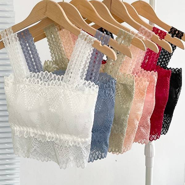 Women Crop Top Tank Top Bangladesh floral lace bralette top for casual and stylish wear
