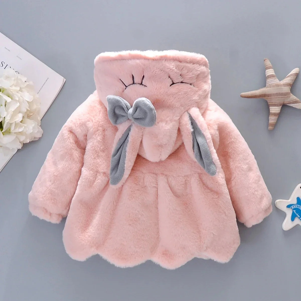New Winter Coat Baby Girl Cold Protection Cute Hooded Coat With Free Bag For Kids (Available) (Copy) - Mom & Kids