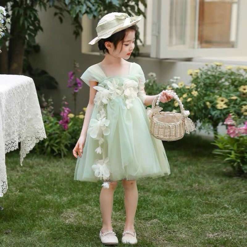 Flower Dress/ Dress Pesta Anak Perempuan Import (Available)