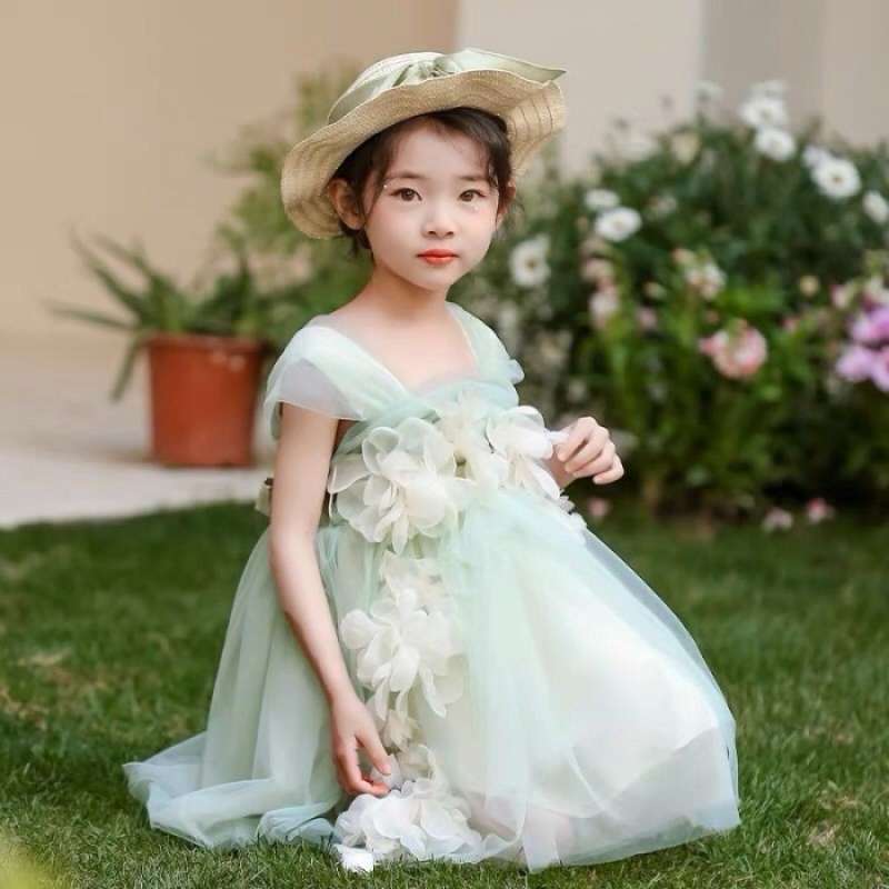 Flower Dress/ Dress Pesta Anak Perempuan Import (Available)