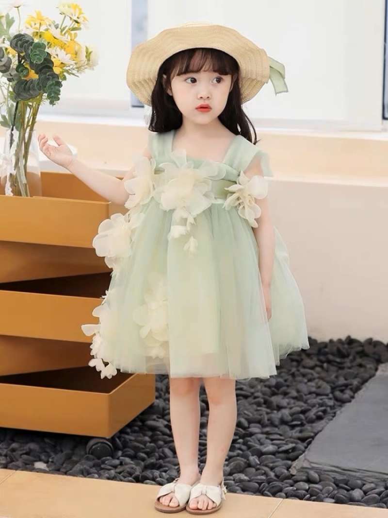 Flower Dress/ Dress Pesta Anak Perempuan Import (Available)