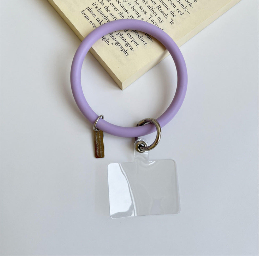 Anti-Lost Silicone Wristbands Ring Circle Bracelet For Mobile Phone