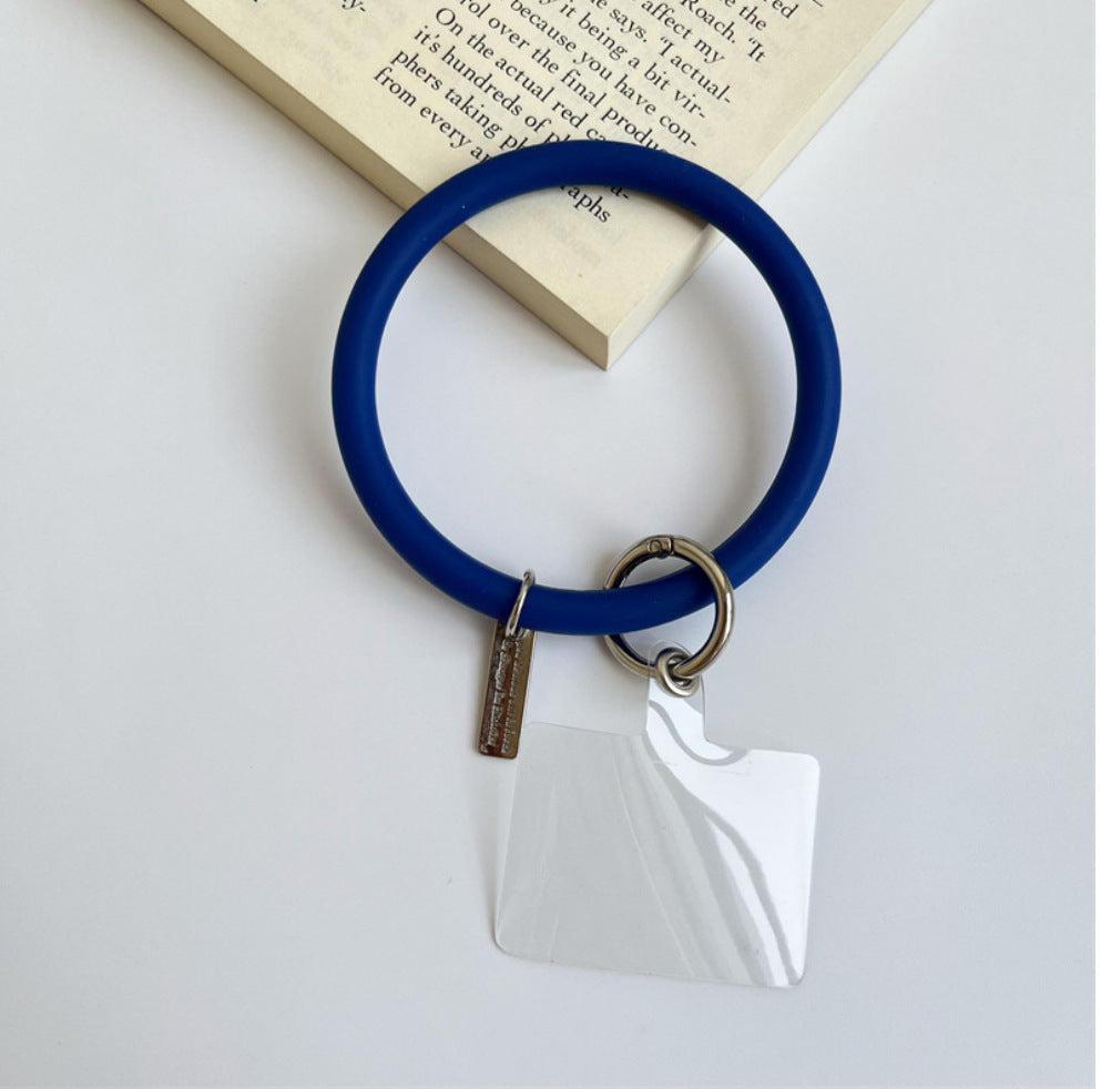 Anti-Lost Silicone Wristbands Ring Circle Bracelet For Mobile Phone